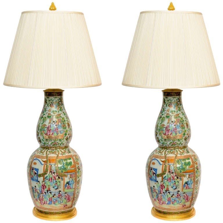 1stdibs a 19th century large pair of double gourd chinese