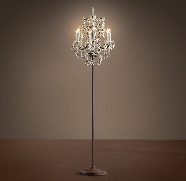 Chandelier floor lamp