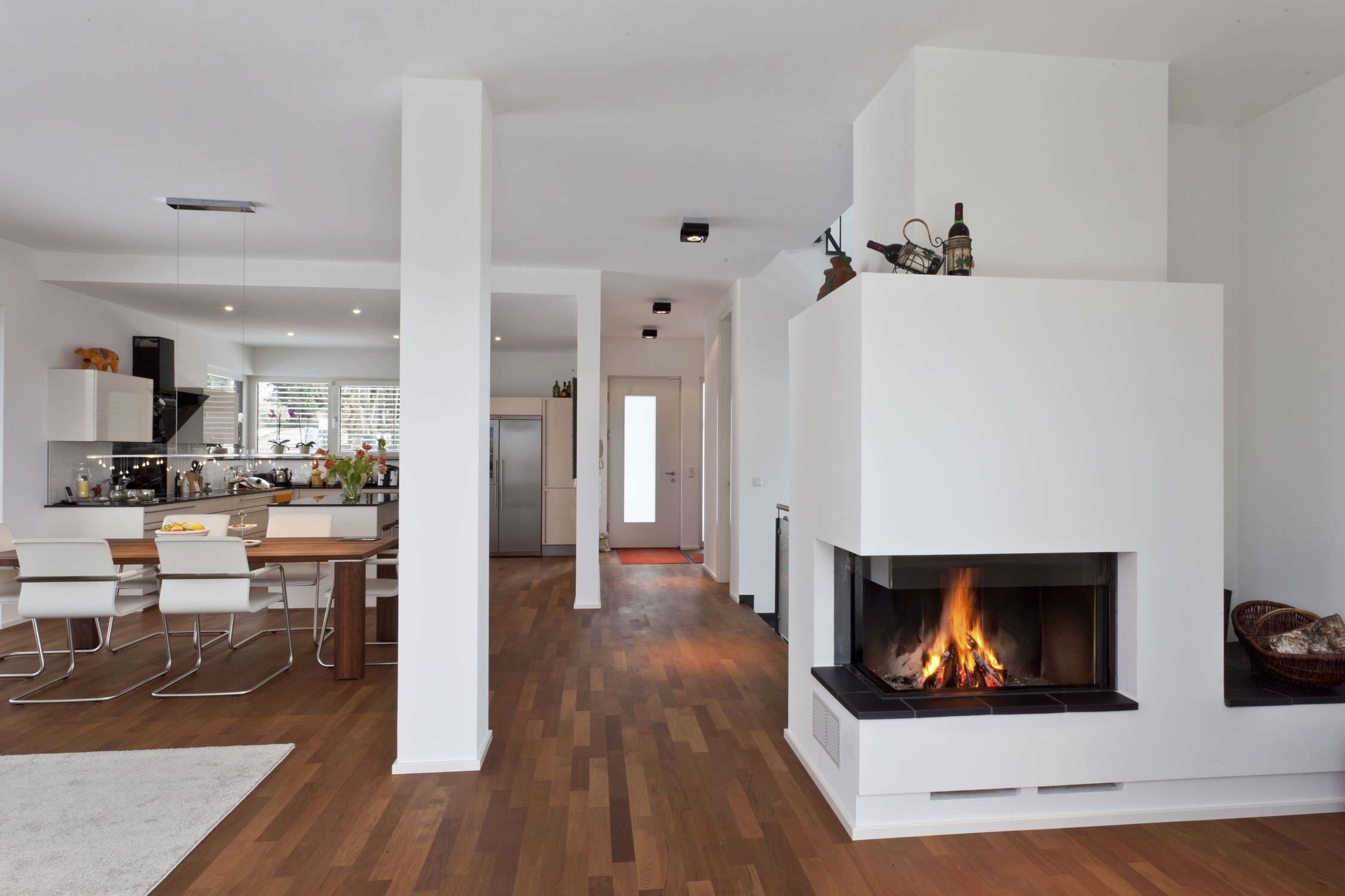 Decoration modern corner fireplace electric gas models built in white