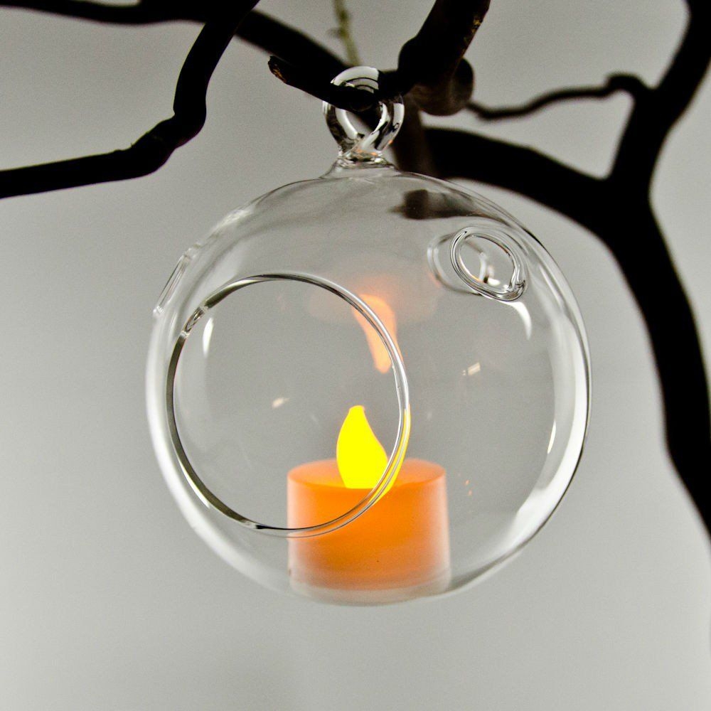 Glass tealight lamp 23