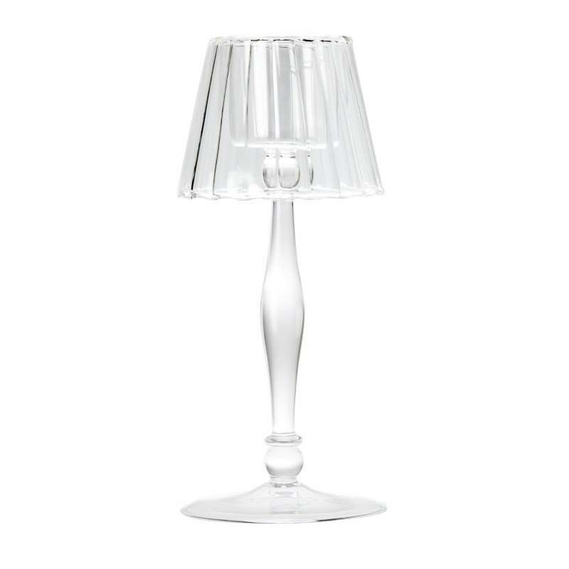 Glass tealight lamp