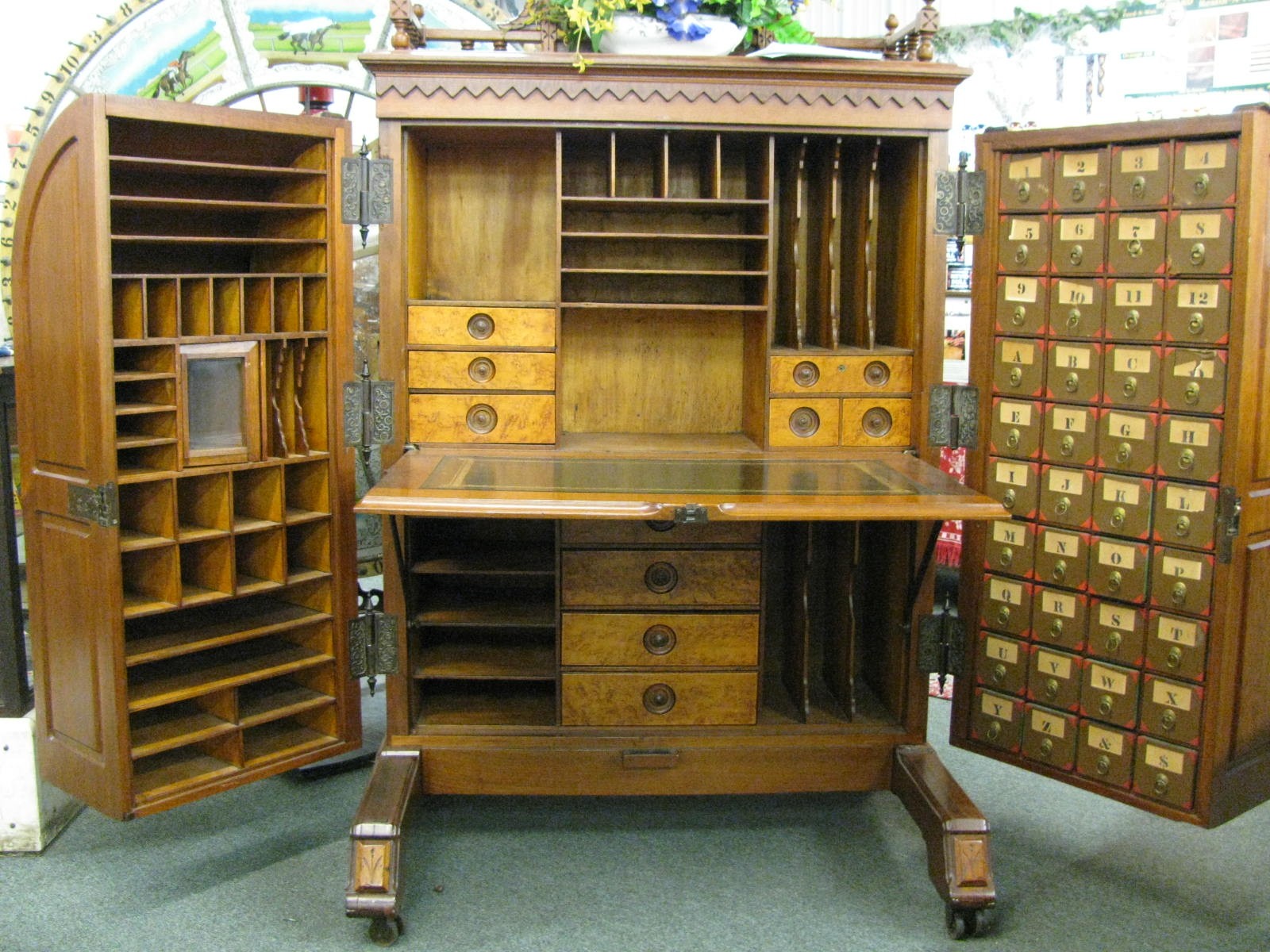 Secretary desk antique vintage