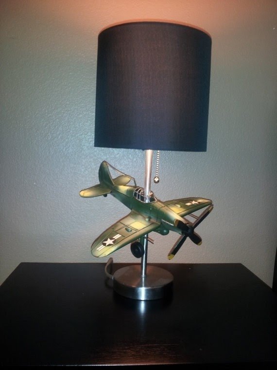 Vintage Airplane Lamp