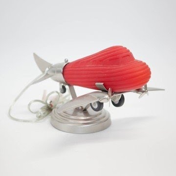 Vintage airplane lamp