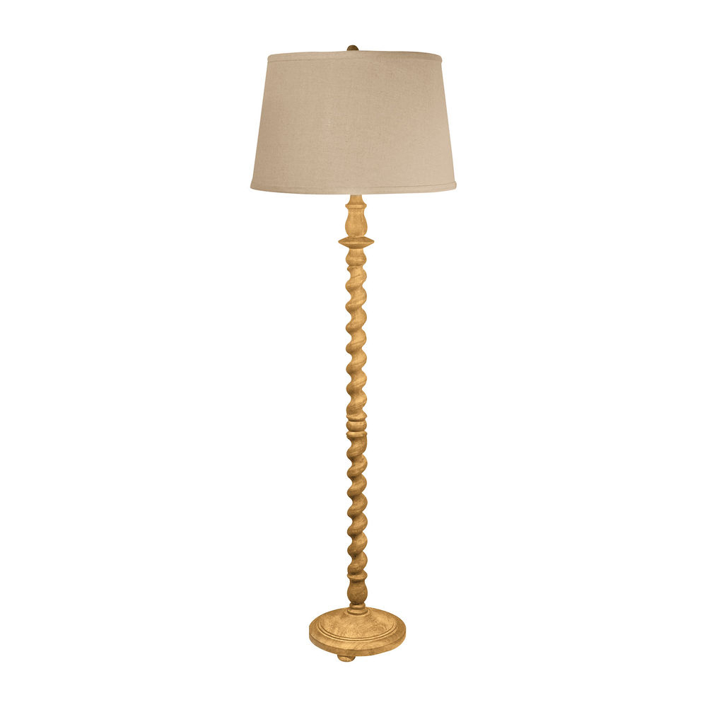 Wood twist floor lamp 16