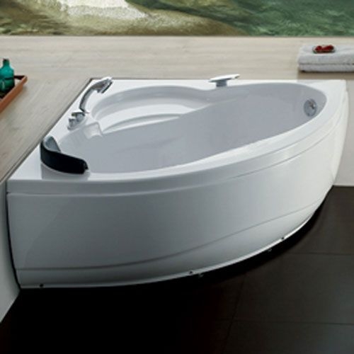 52 angelique freestanding acrylic corner tub 2