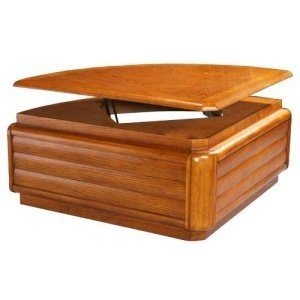 Hesse pie shaped coffee table with lift top