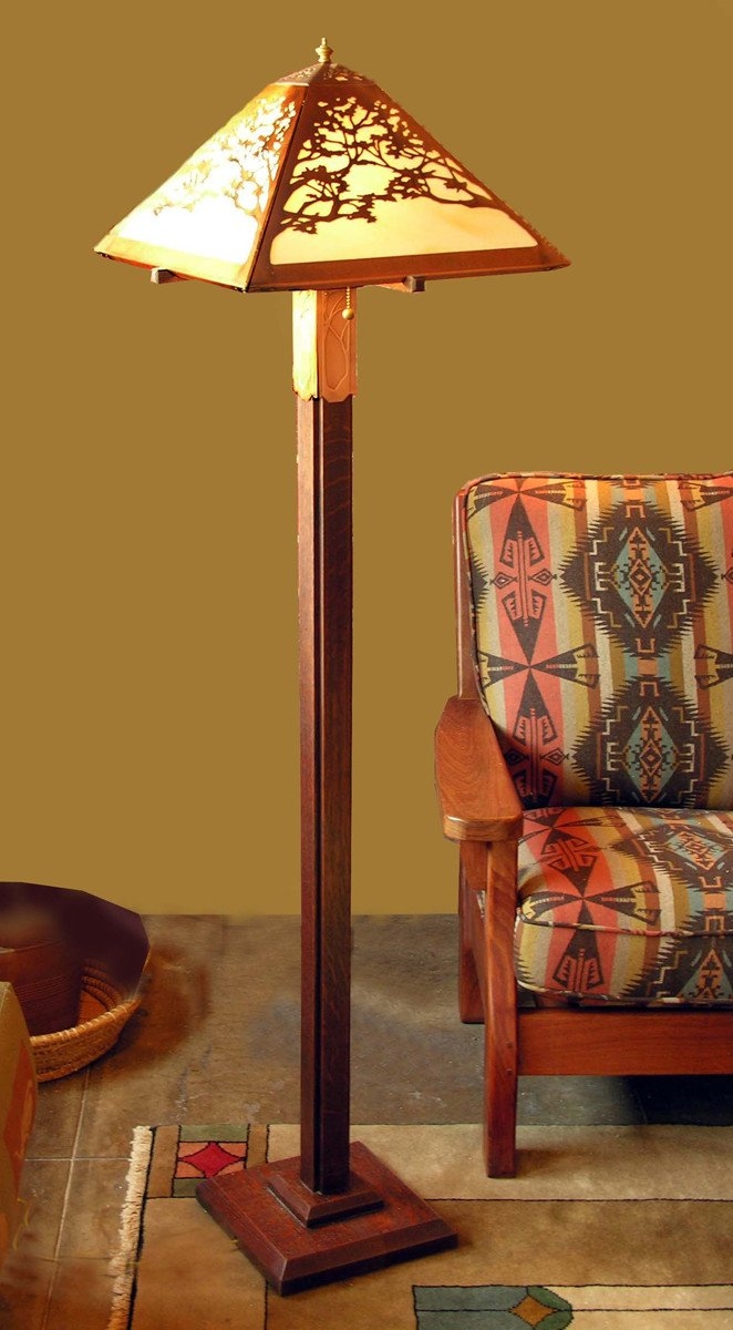 Mission style floor lamp 4