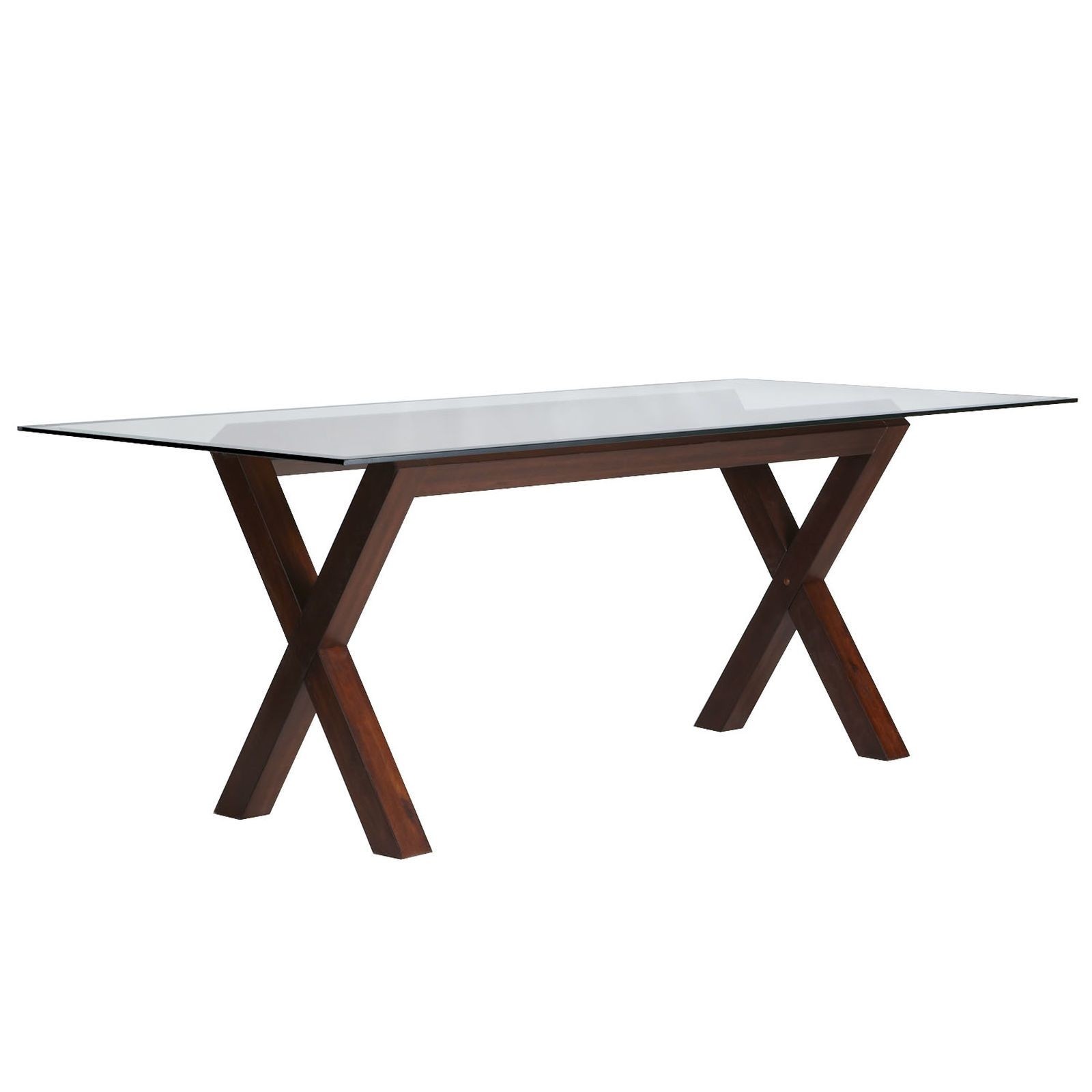 Pedestal table base for glass top