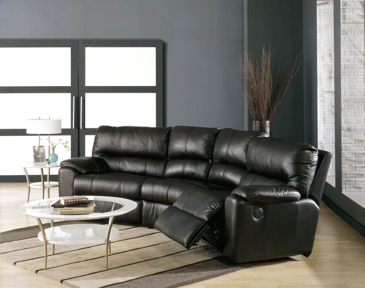 Curved reclining sofa 1