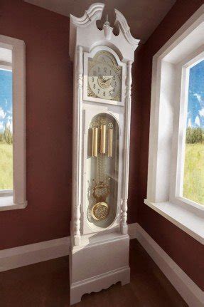 White grandfather clock 11