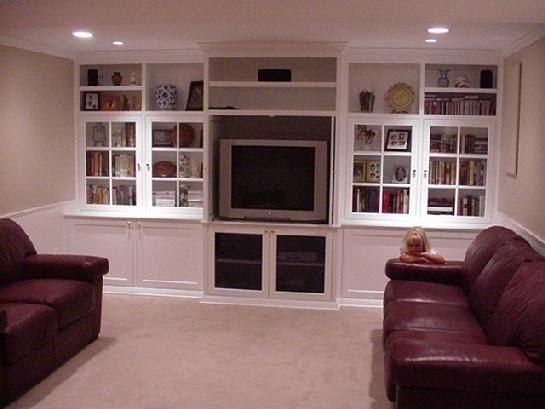 Built in tv cabinet with glass doors this one is