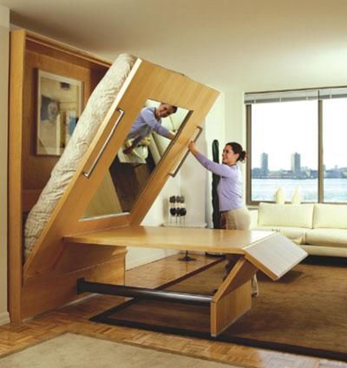Convertible queen bed 1