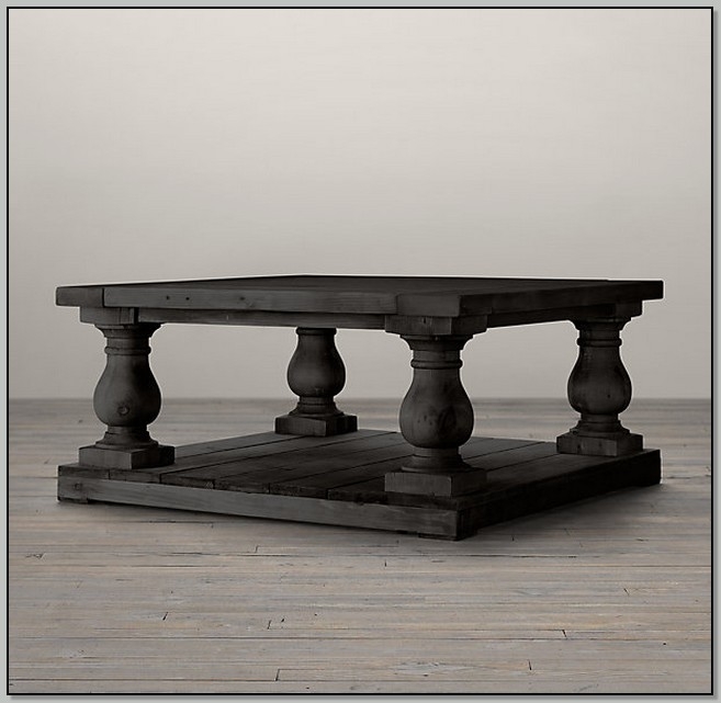 Restoration hardware balustrade coffee table
