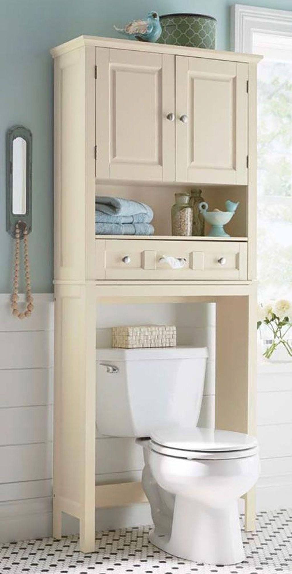 Storage above toilet 19