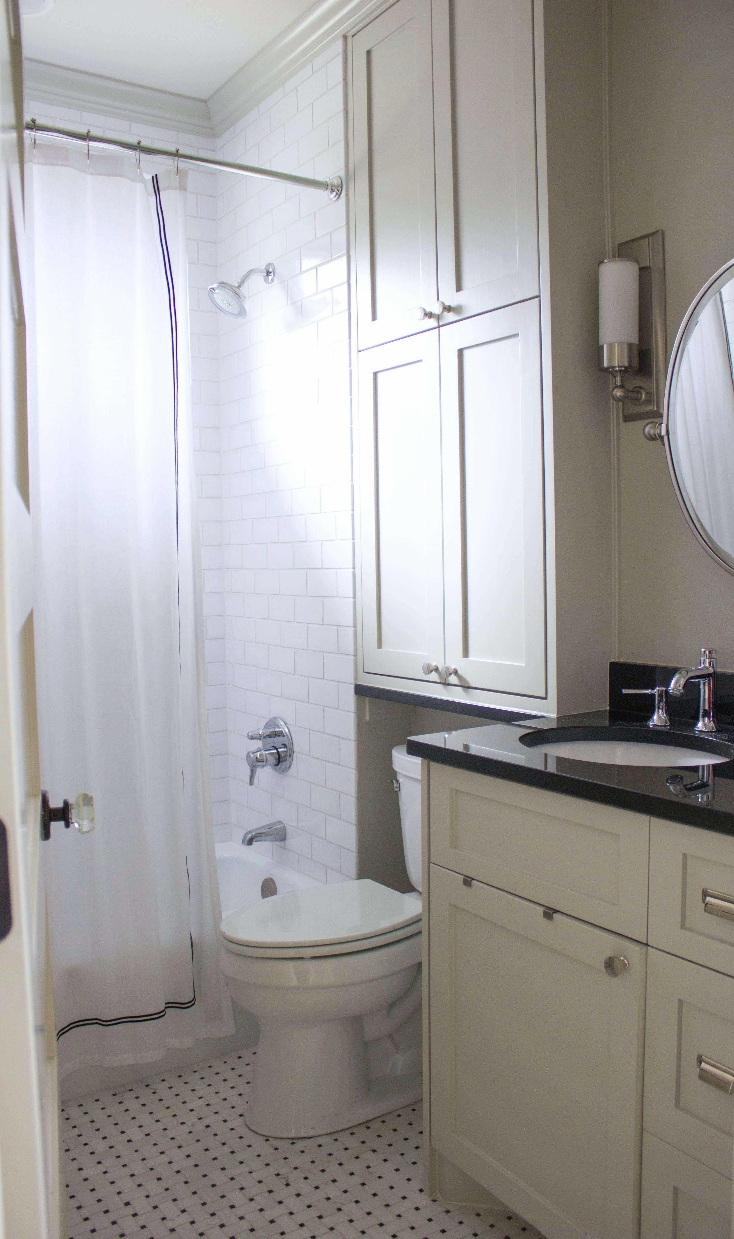 Storage above toilet