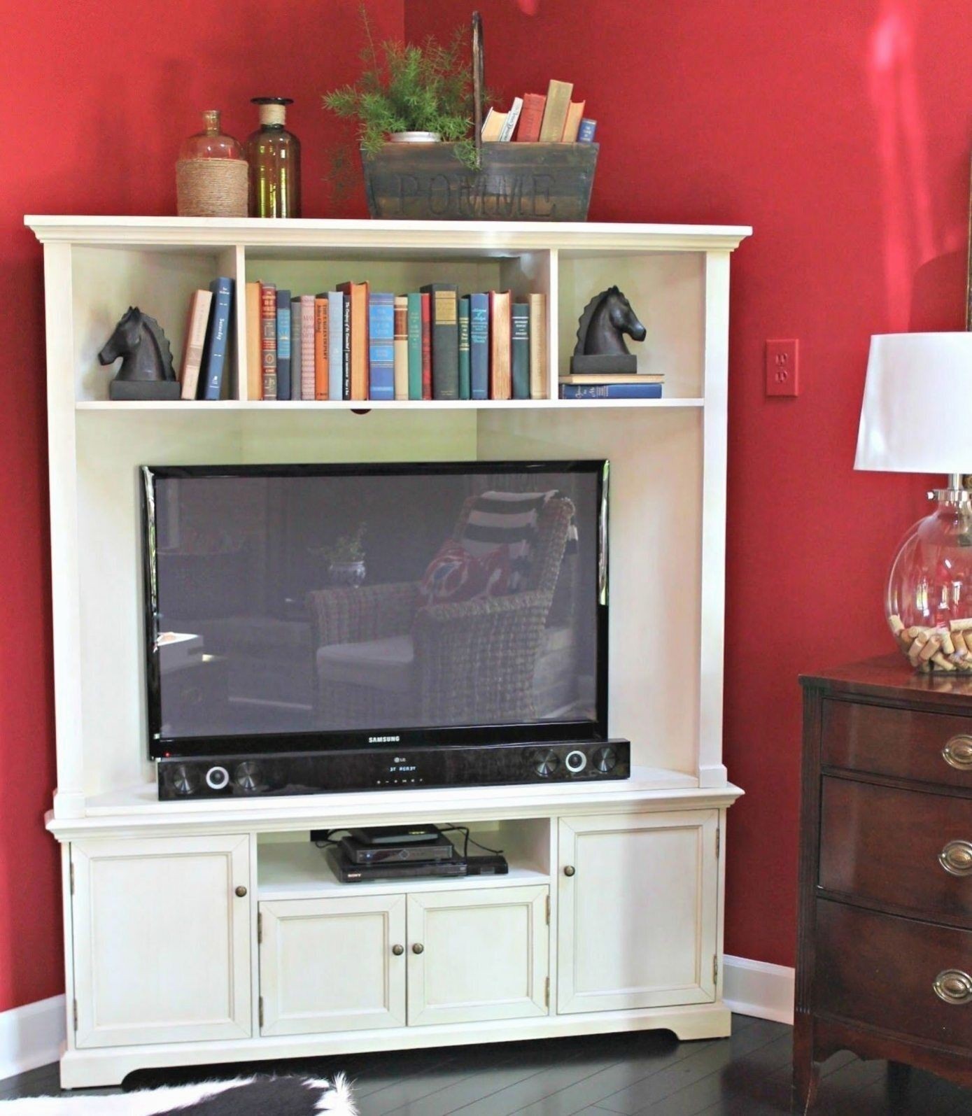 Tall corner cabinet
