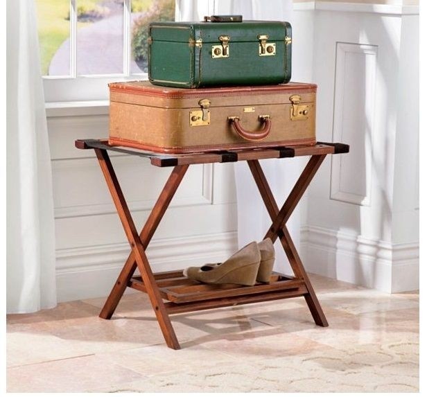 Bedroom luggage rack 1