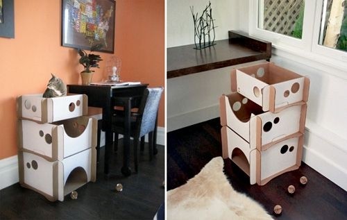 Cardboard cat house plans