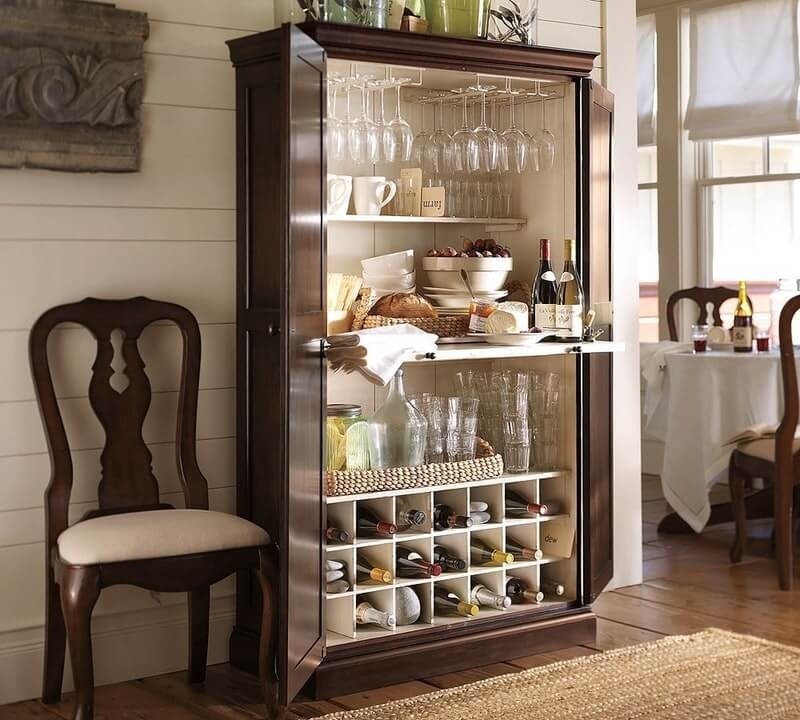 Home bar liquor cabinet 23