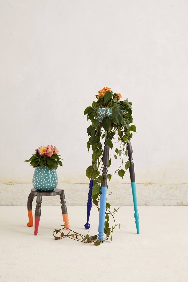 Indoor wooden plant stands 11