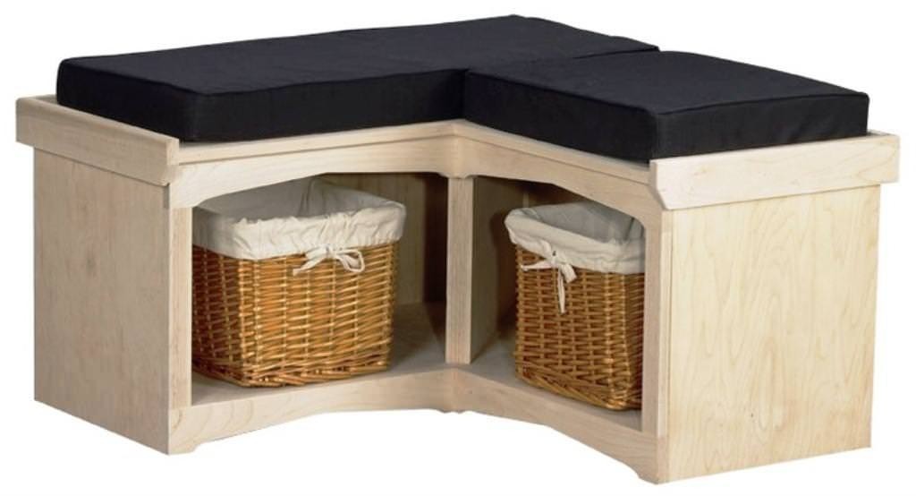 L shaped benches