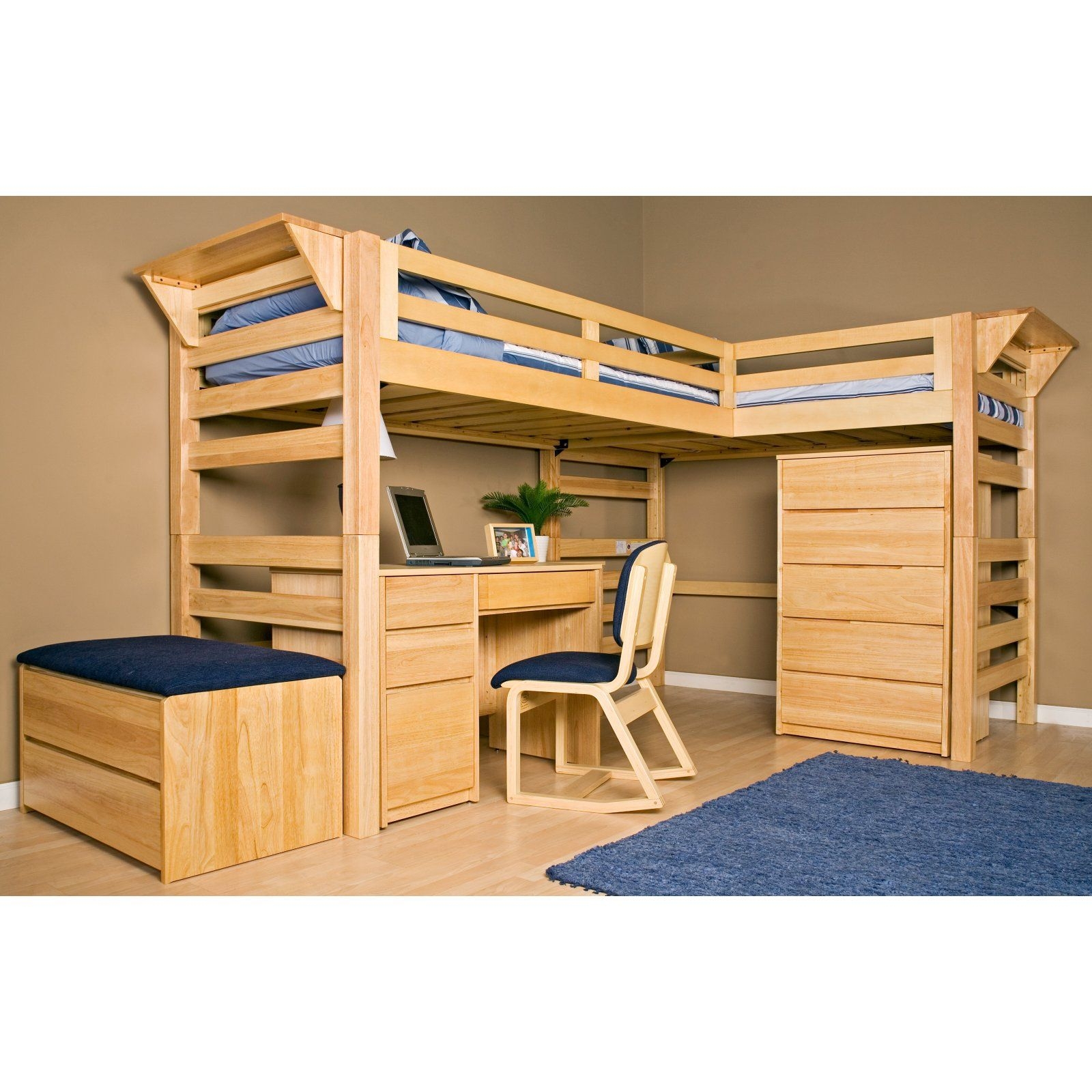 L shaped kids beds