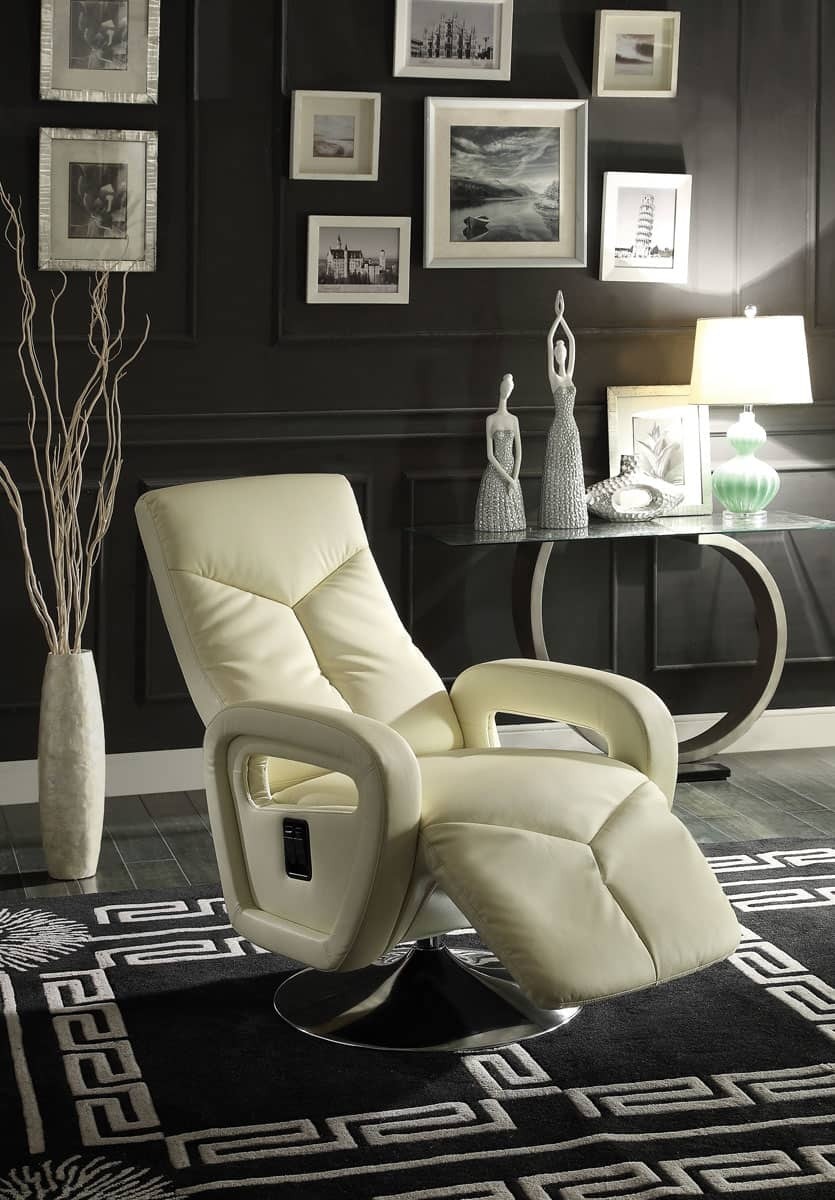 Leather swivel recliners 14