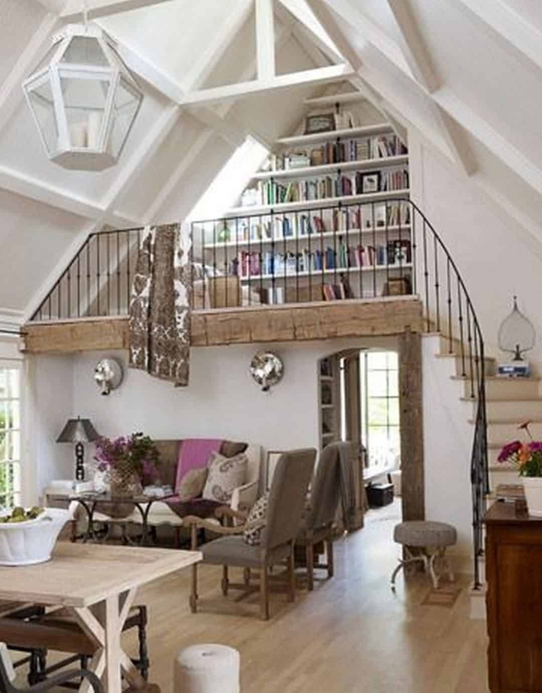 Space saving stairs for loft