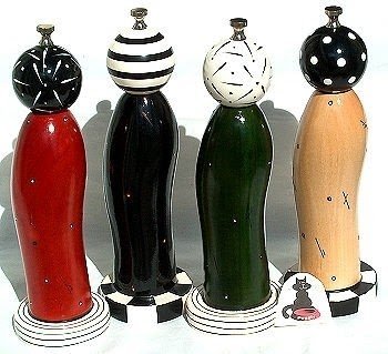 Unique salt and pepper shakers