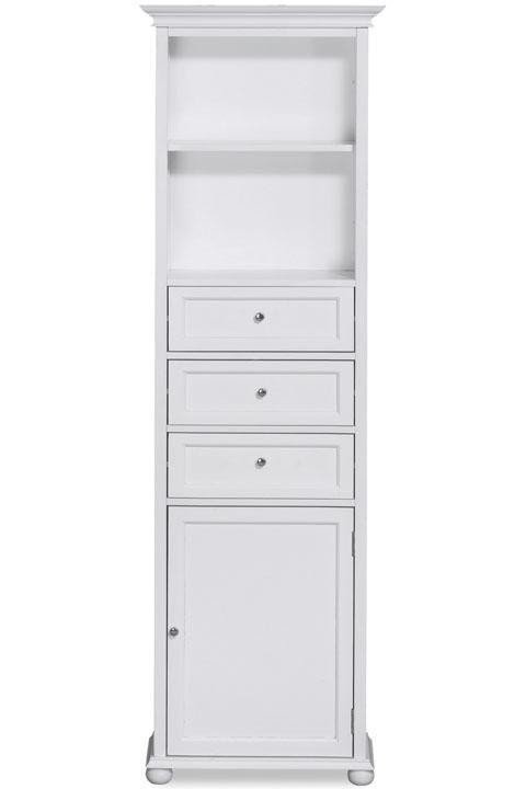 Bathroom linen storage cabinet