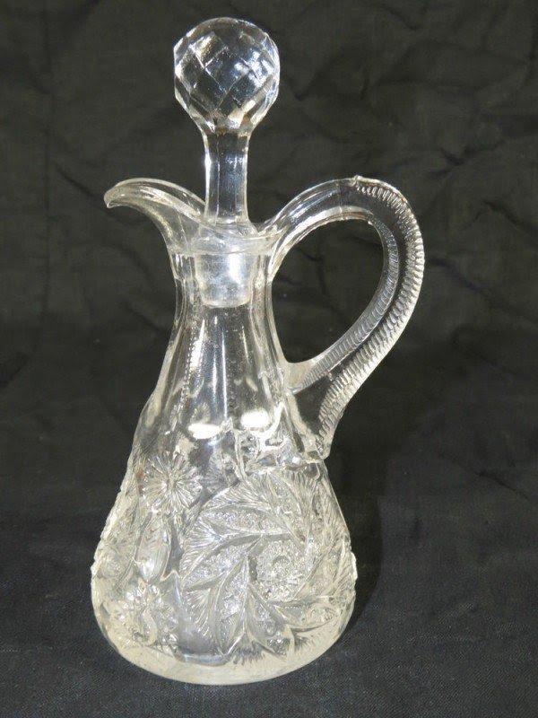 Glass oil and vinegar cruet 8