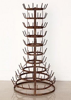 Horseshoe wine bottle holder