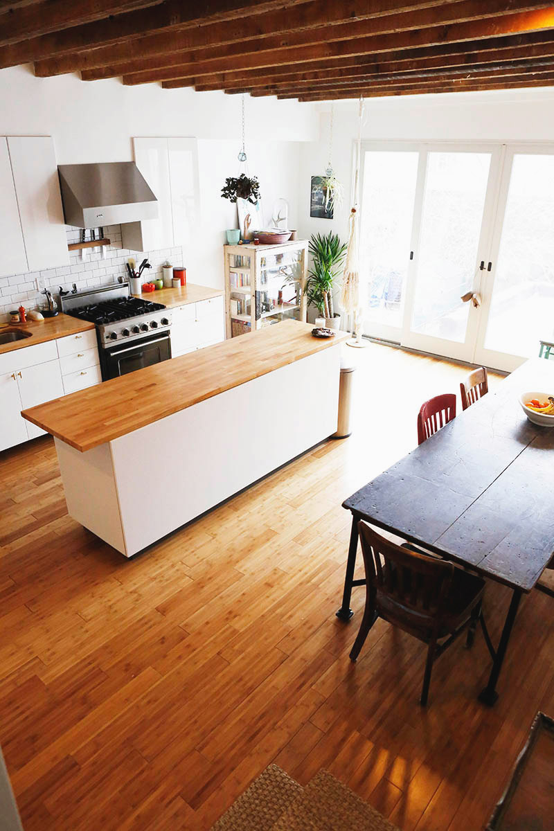 White counter height kitchen table 15