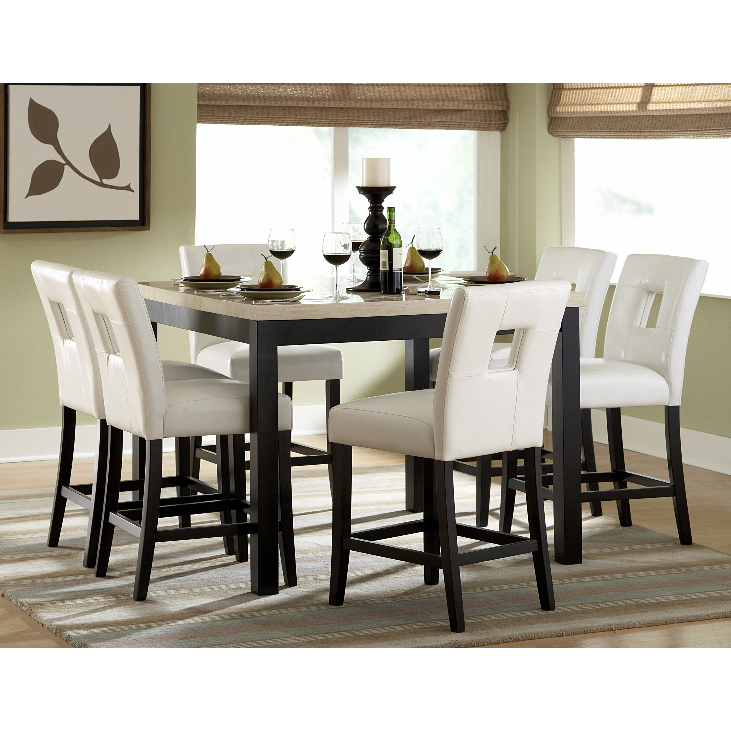 White counter height kitchen table 30