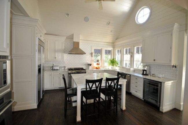 White counter height kitchen table 7