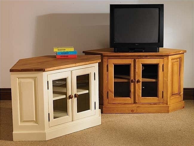 Corner tv cabinet with doors
