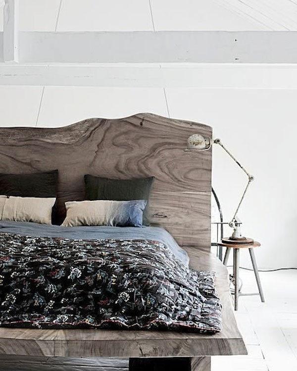 Low wooden bed frames