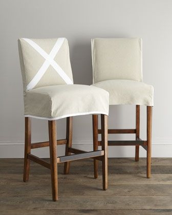 Round bar stool slipcovers