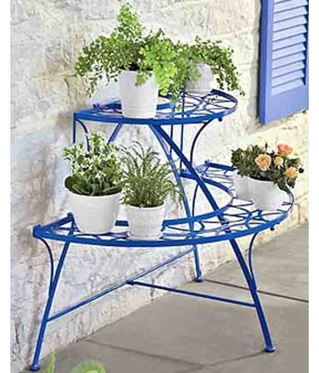 Vintage wrought iron plant stand