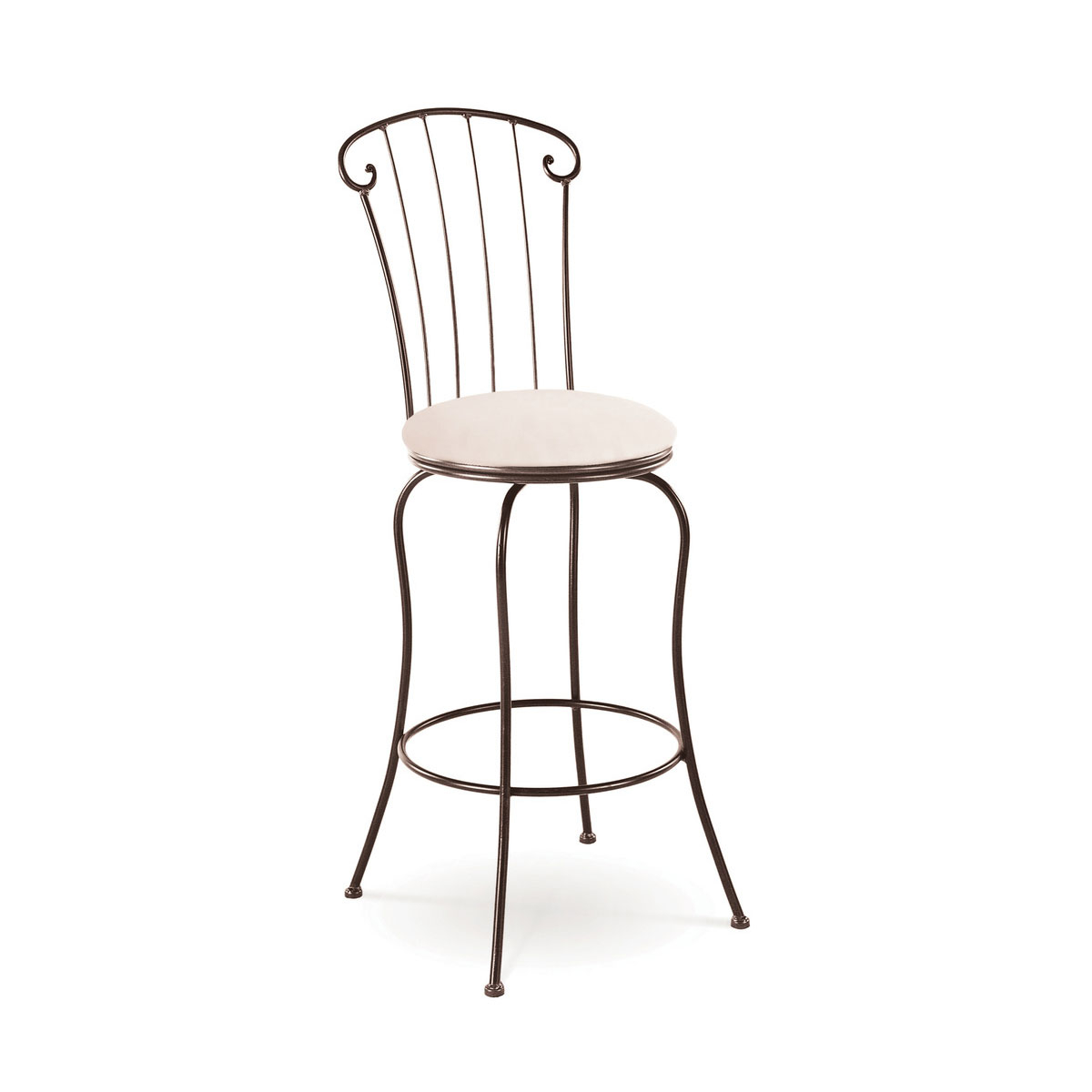 Wrought iron counter height stool 2