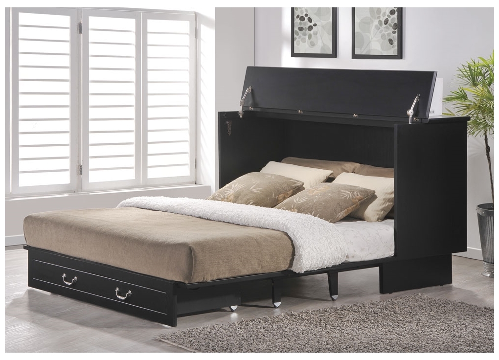 Credenza murphy bed pulled out