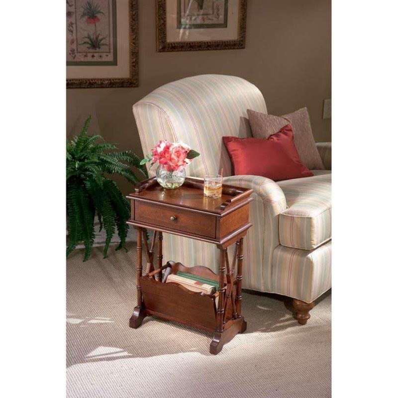 End tables with magazine rack 2