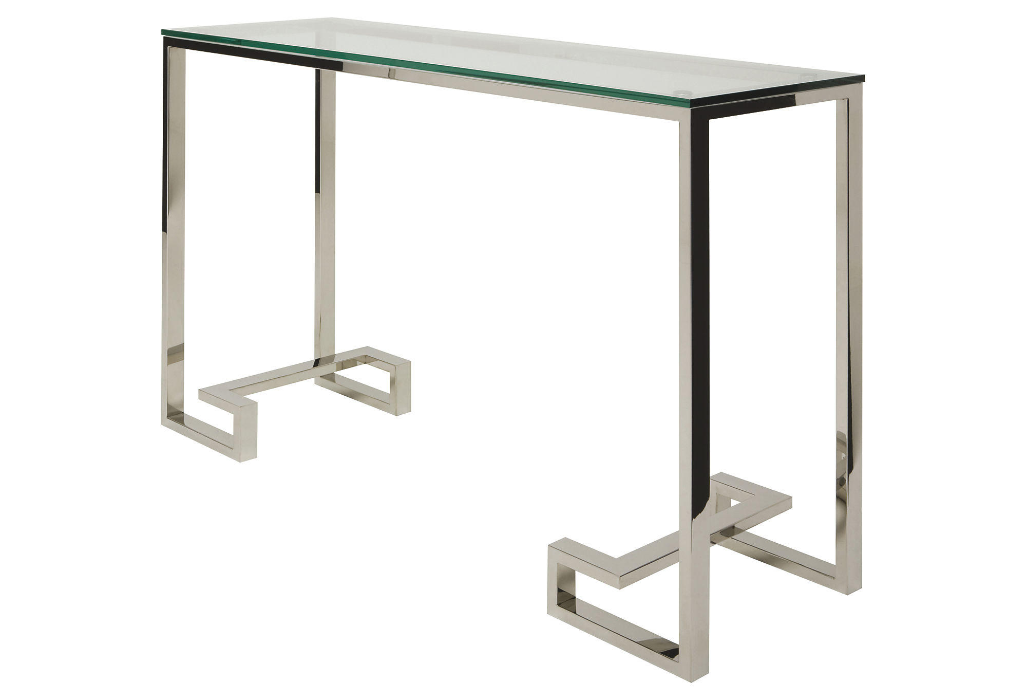 Narrow glass console table 3