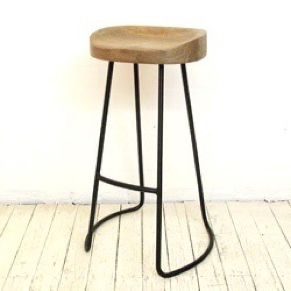 Outdoor wooden bar stools 10