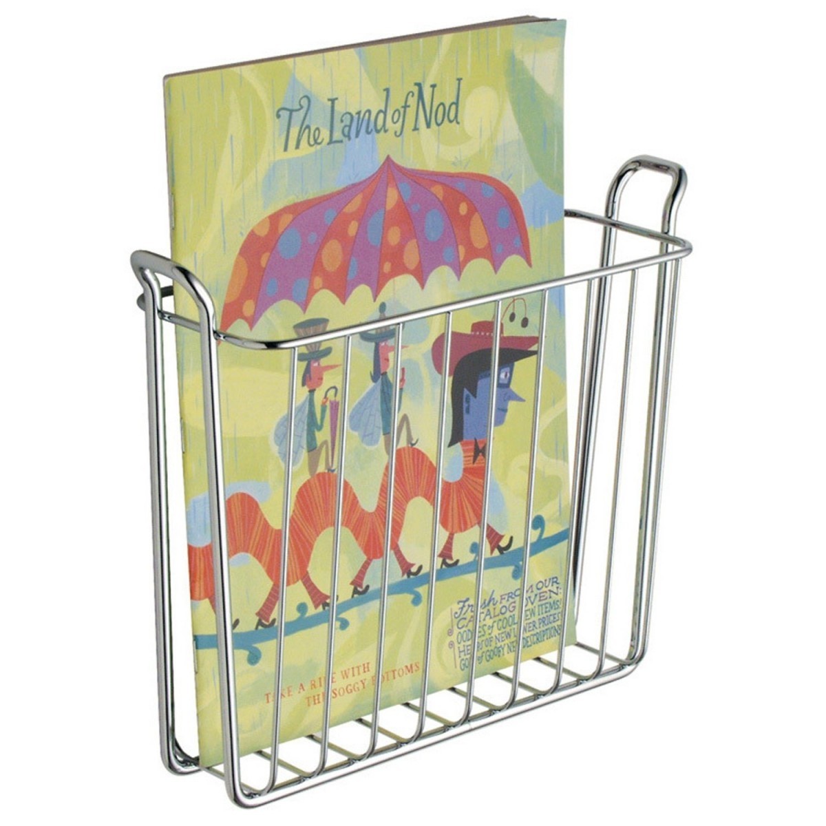 Wall mount magazine rack 4
