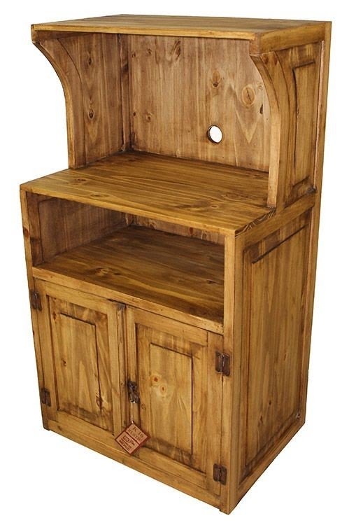 Microwave carts with drawers
