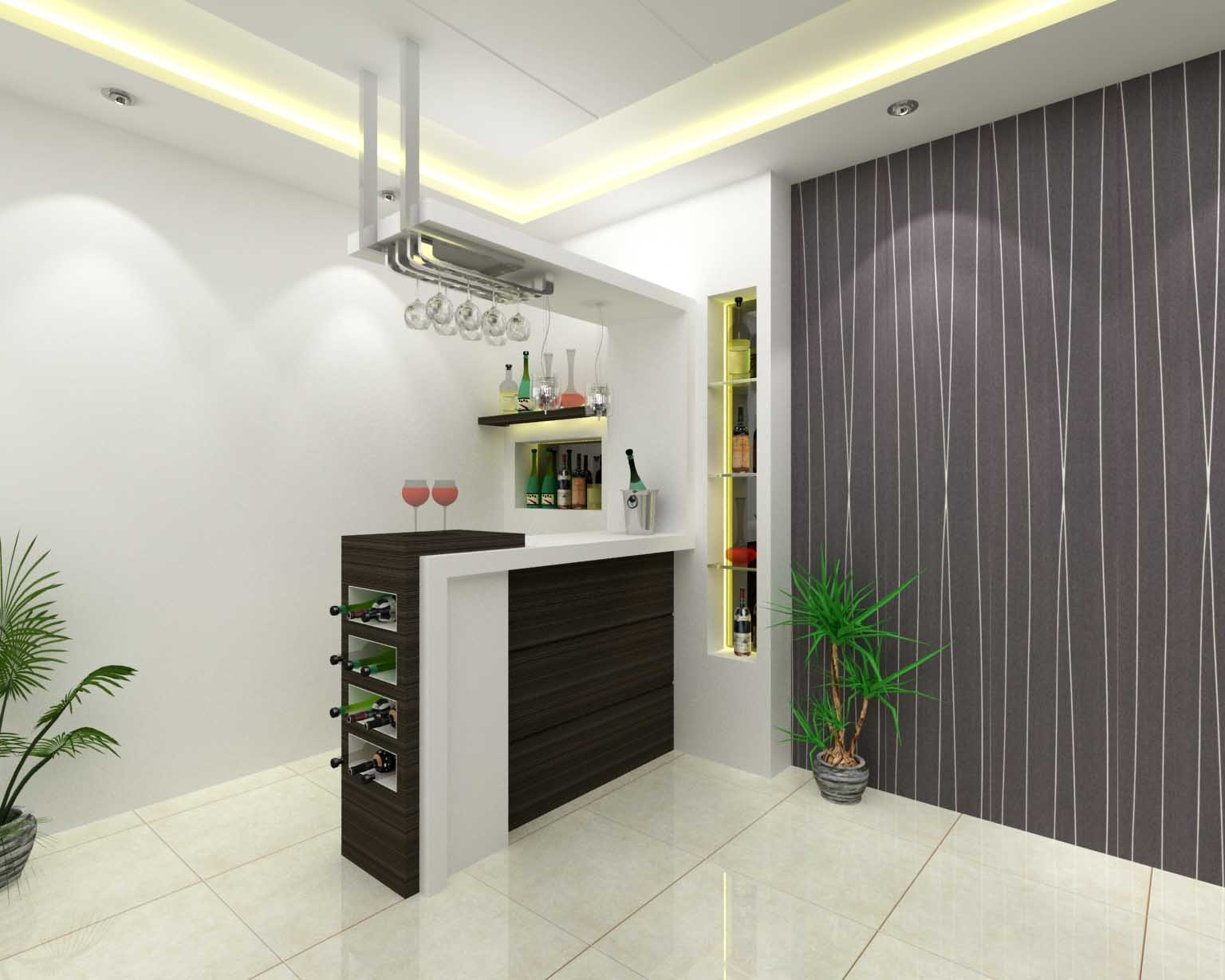 Modern mini bar for home