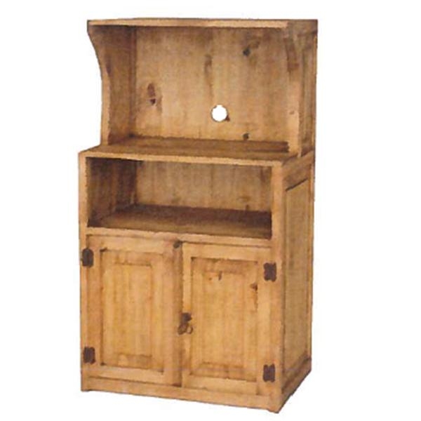Sierra pine microwave table