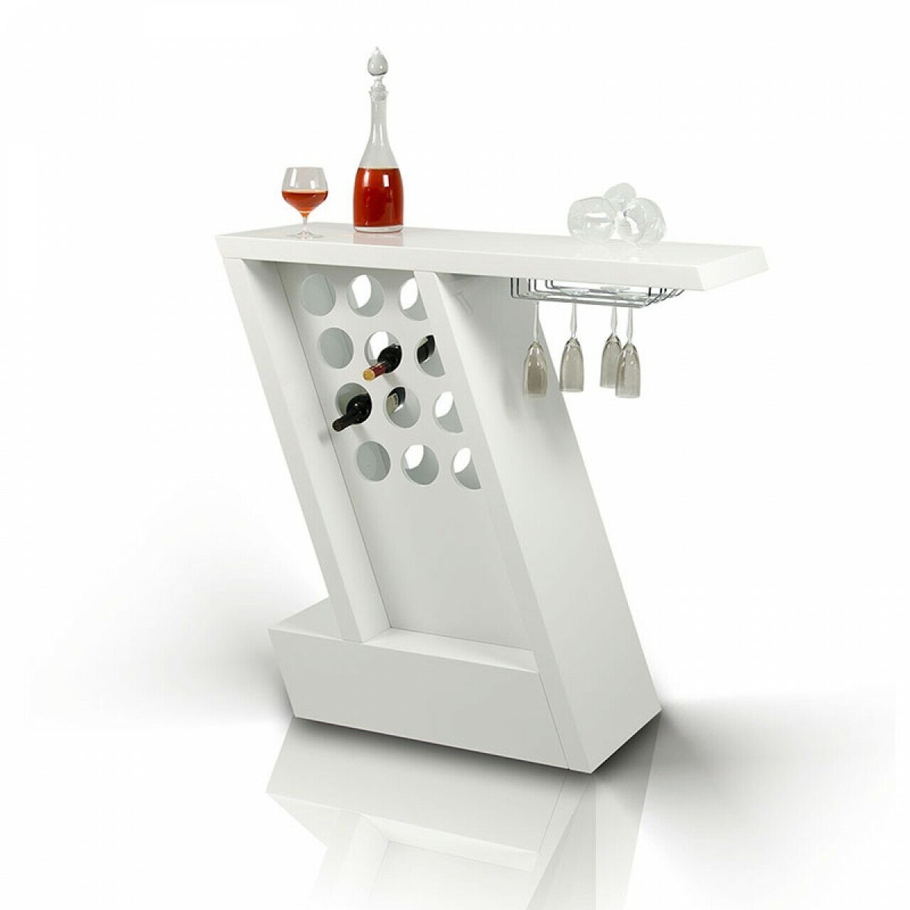 You are here home zin modern white mini bar